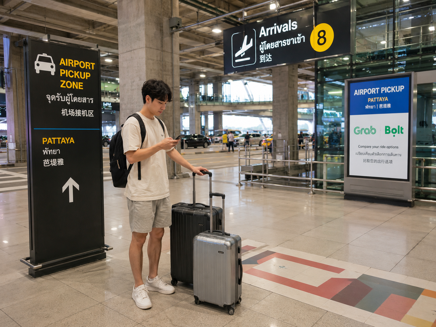파타야 여행자를 위한 Grab·Bolt 사용법: 공항 이동부터 시내 이동까지